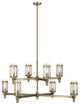 Generation Lighting, LC1038TWB, Large Chandelier, Time Worn Brass