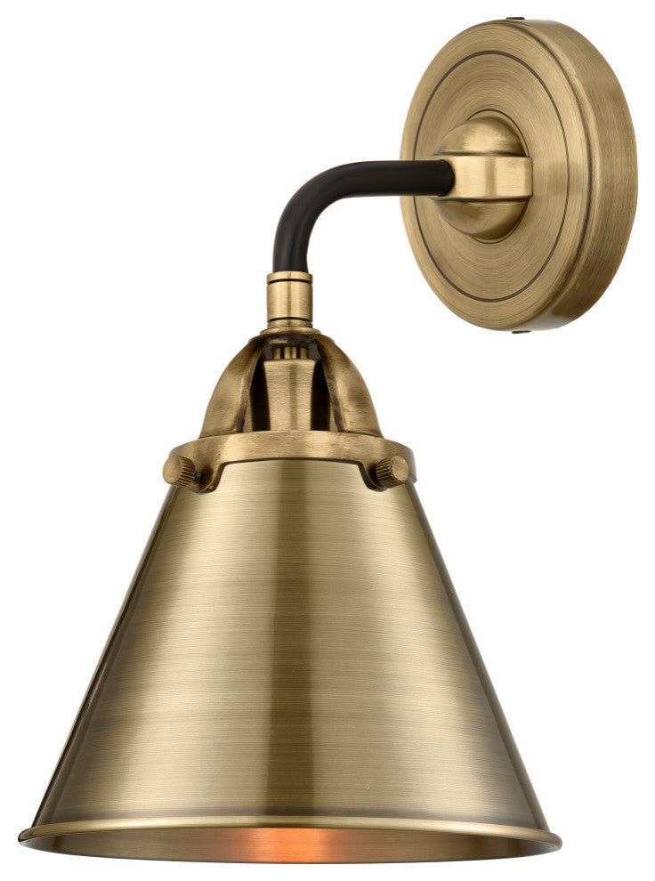 INNOVATIONS 288-1W-BAB-M13-AB-LED 1-Light Sconce Black Antique Brass