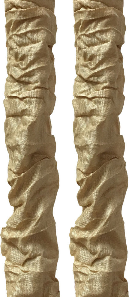 Royal Designs Set of 2 Antique Gold Cord and Chain Cover, 4'