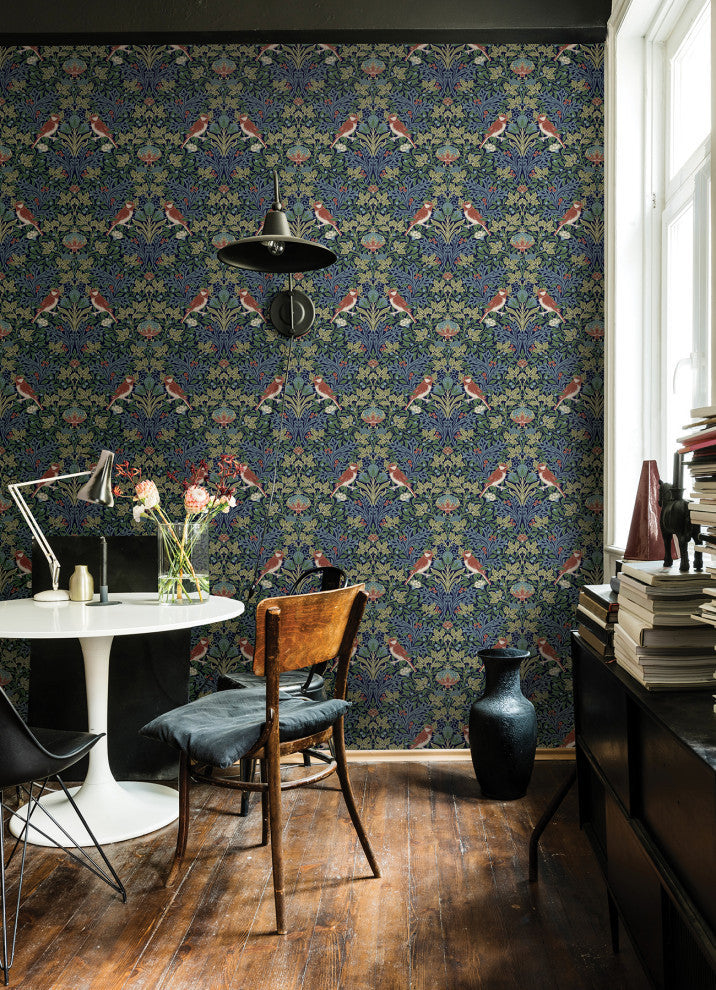 Garden Aviary Jewel Peel and Stick Wallpaper