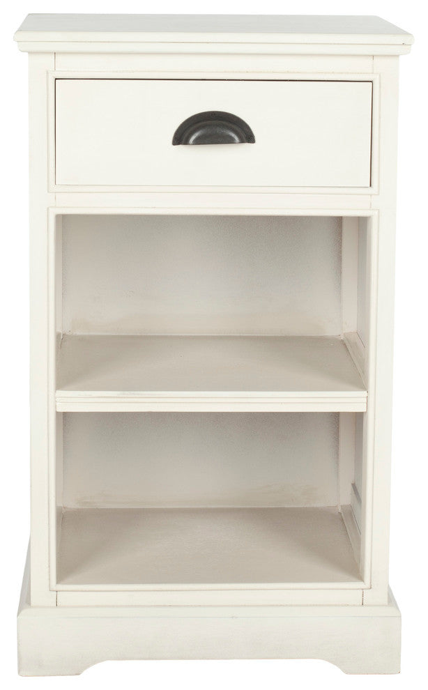 Safavieh Griffin 1-Drawer Side Table, White