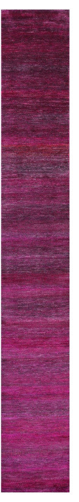 Super Savannah Gabbeh Wool and Silk Handmade Runner Rug 2' 6" X 18' 3" Q6885