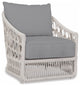 Dana Rope Granite Comfortable Weatherproof Outdoor Club Chair