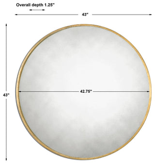 Uttermost Junius Round Gold Mirror