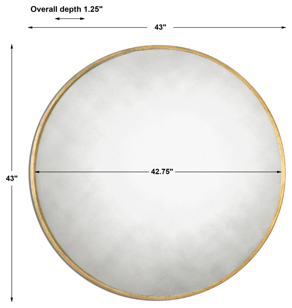 Uttermost Junius Round Gold Mirror