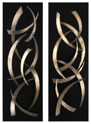 Uttermost Brushstrokes Metal wall Art, S/2
