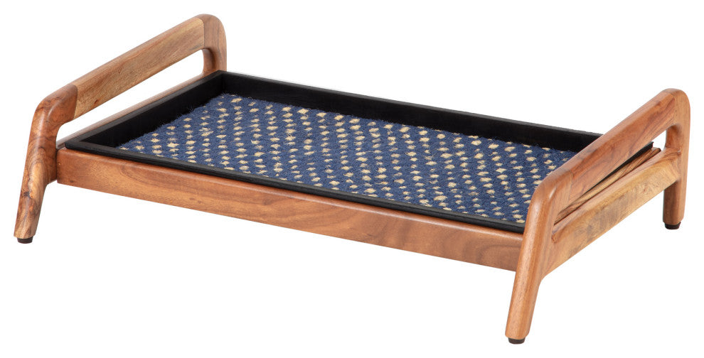 Single-Tier Natural Stand With 2-Pair Rubber Boot Tray K.C. Whistle