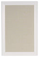 Bosc Framed Linen Fabric Pinboard, White 18.5x27.5