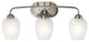 Kichler Valserrano 3 Light Bath Light in Brushed Nickel