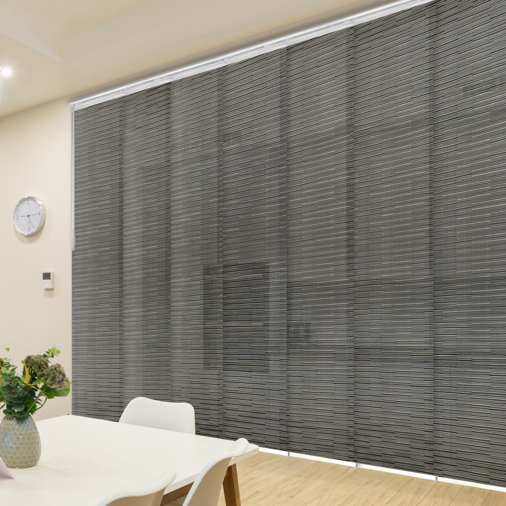 Kato 7-Panel Track Extendable Vertical Blinds 110-153"W