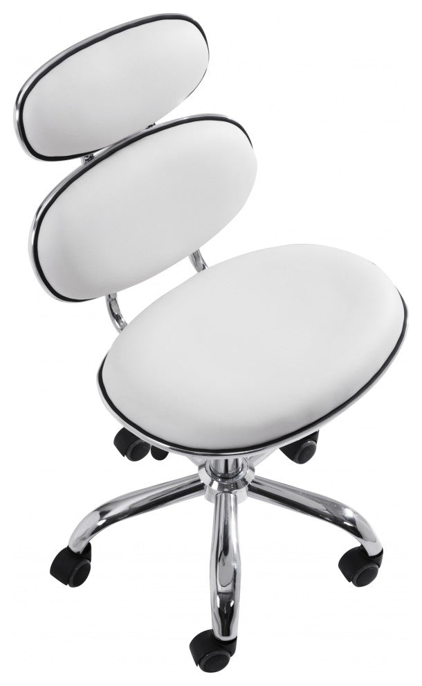 White Metro Retro Office Chair