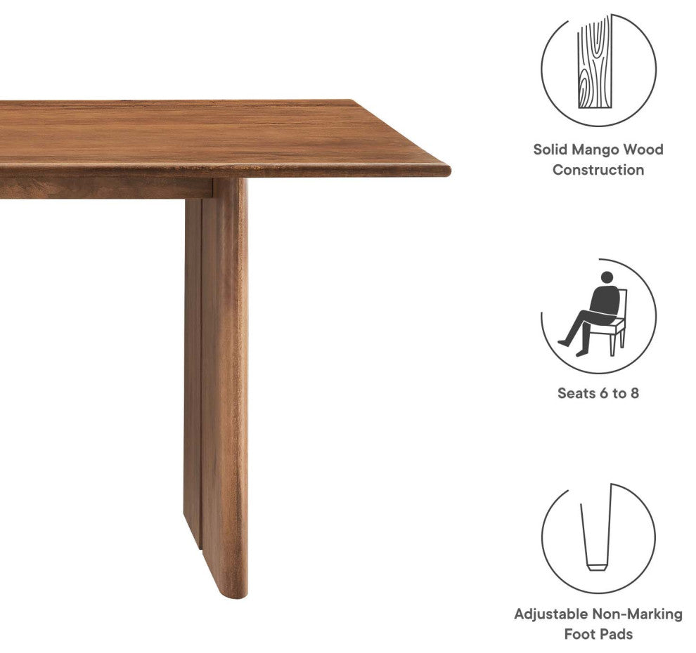 Amistad 70" Dining Table - Walnut