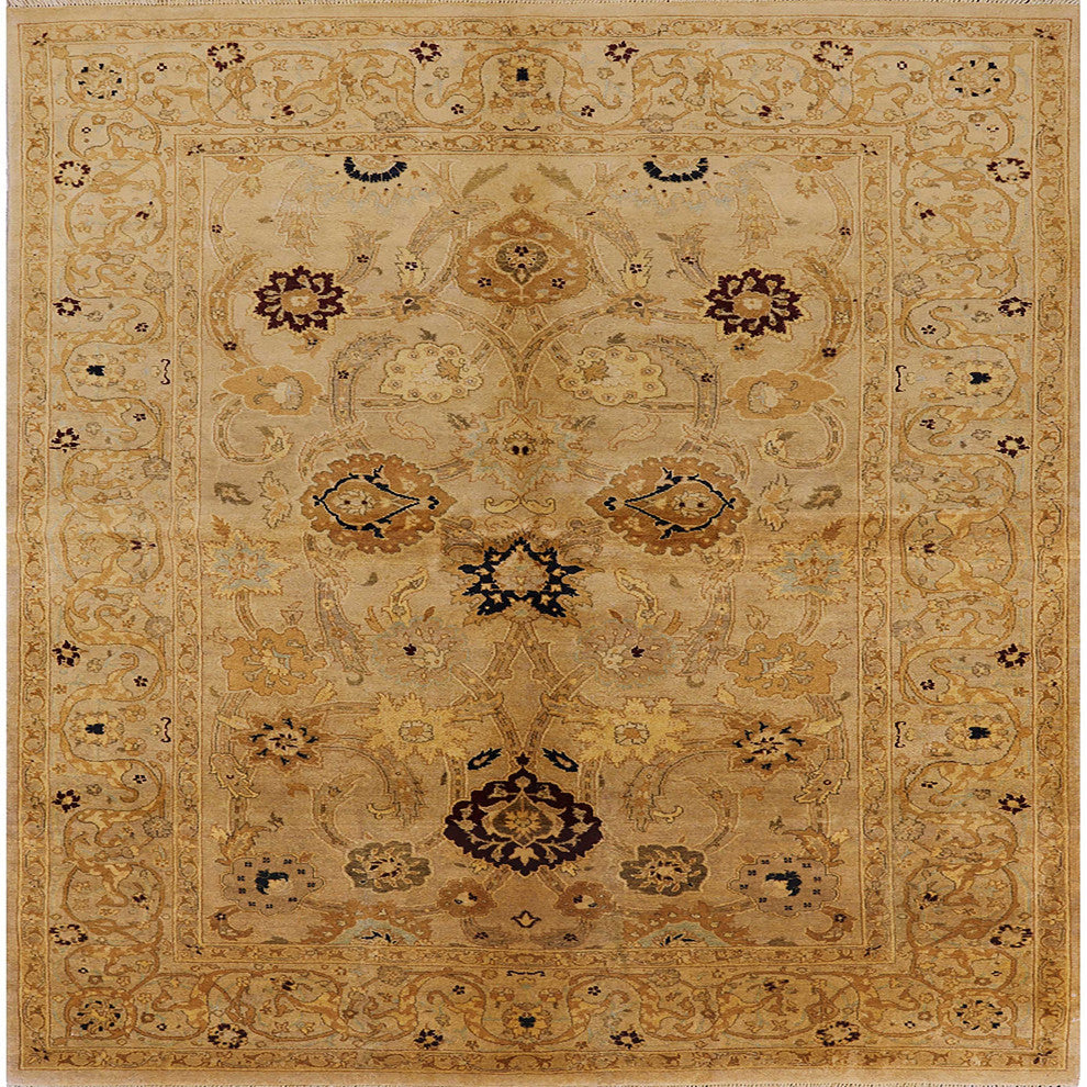 Ahgly Company Indoor Square Mid-Century Modern Area Rugs, 4' Square