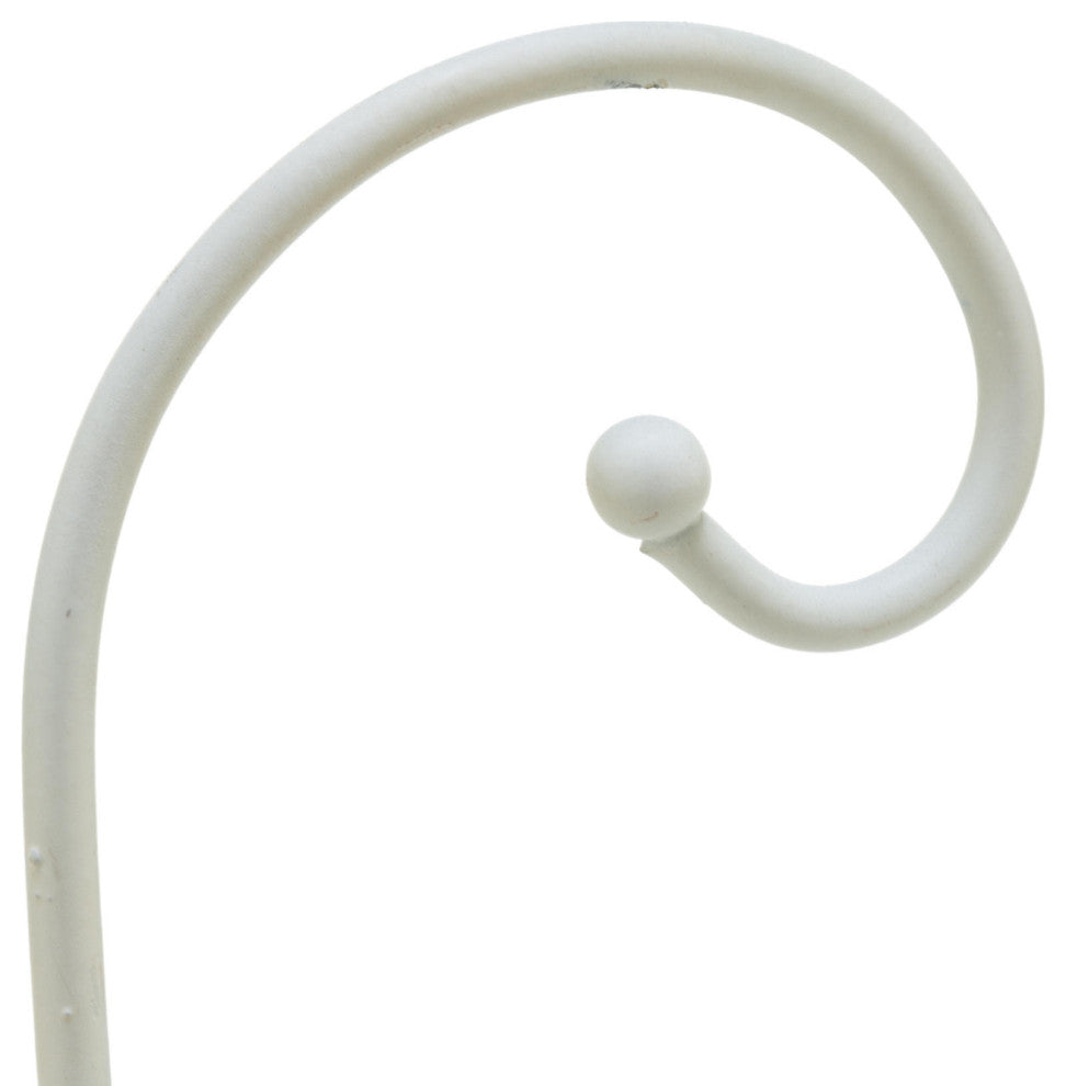 4 Arm Metal Mug Stand, White