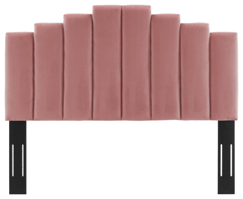 Headboard, Twin Size, Velvet, Pink, Modern Contemporary, Bedroom Master Suite