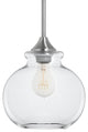 Ariella Casella Clear Glass Stem Hung Pendant Lamp