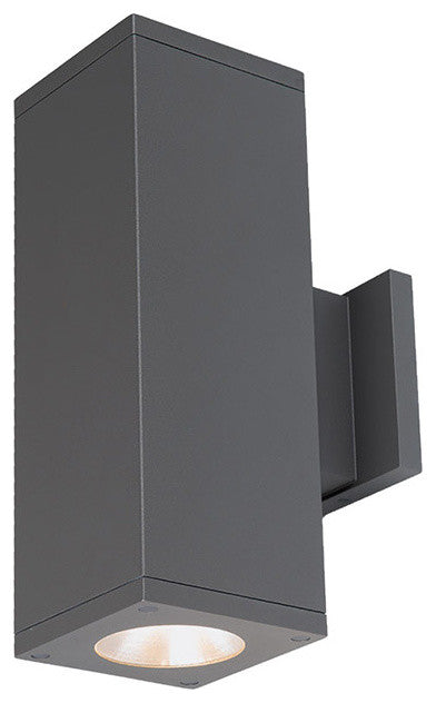Cube Architectural 5" LED Wall-Light Straight 33 Deg Beam 3500K, Graphite