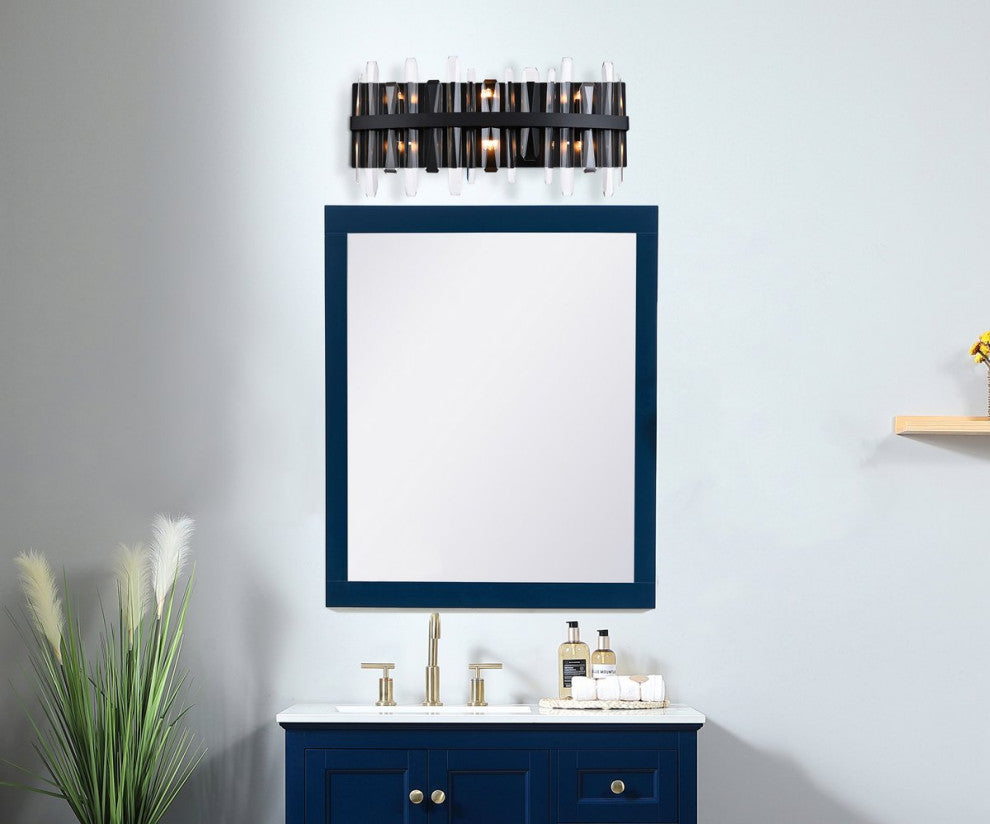 Modern Black 6-Light Bath Sconces
