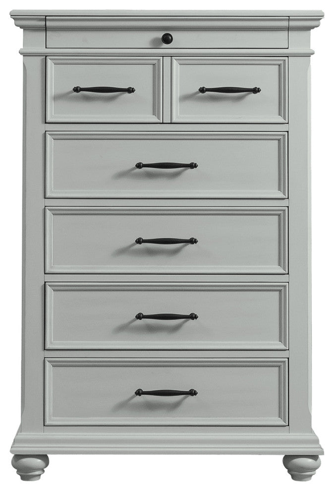 Picket House Furnishings Brooks 6-Drawer Chest in Grey