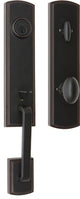 Delaney Hardware Briona Residential Dummy Handle Set, Edged Oil Rubbed Bronze