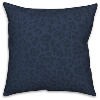Blue Cat Print 18x18 Indoor/Outdoor Pillow