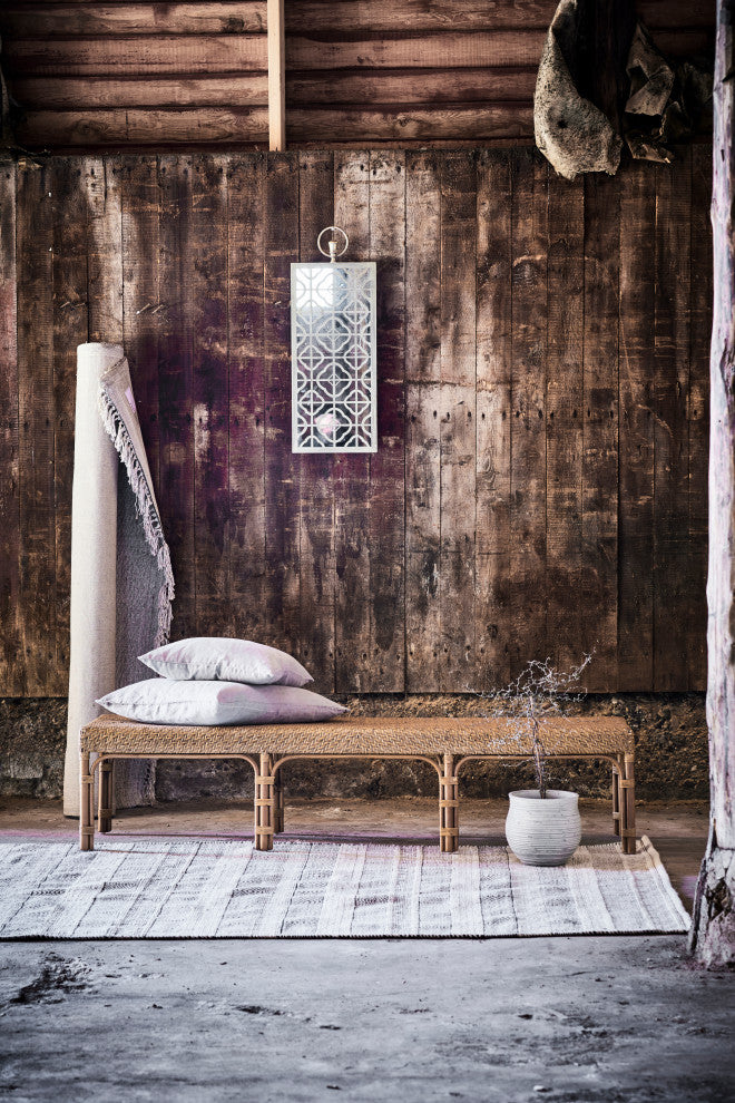 Luis Rattan Bench, Antique