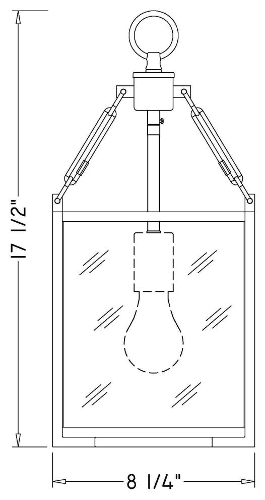 Zlite 346P8-MB 1-Light Pendant, Clear Waterglass