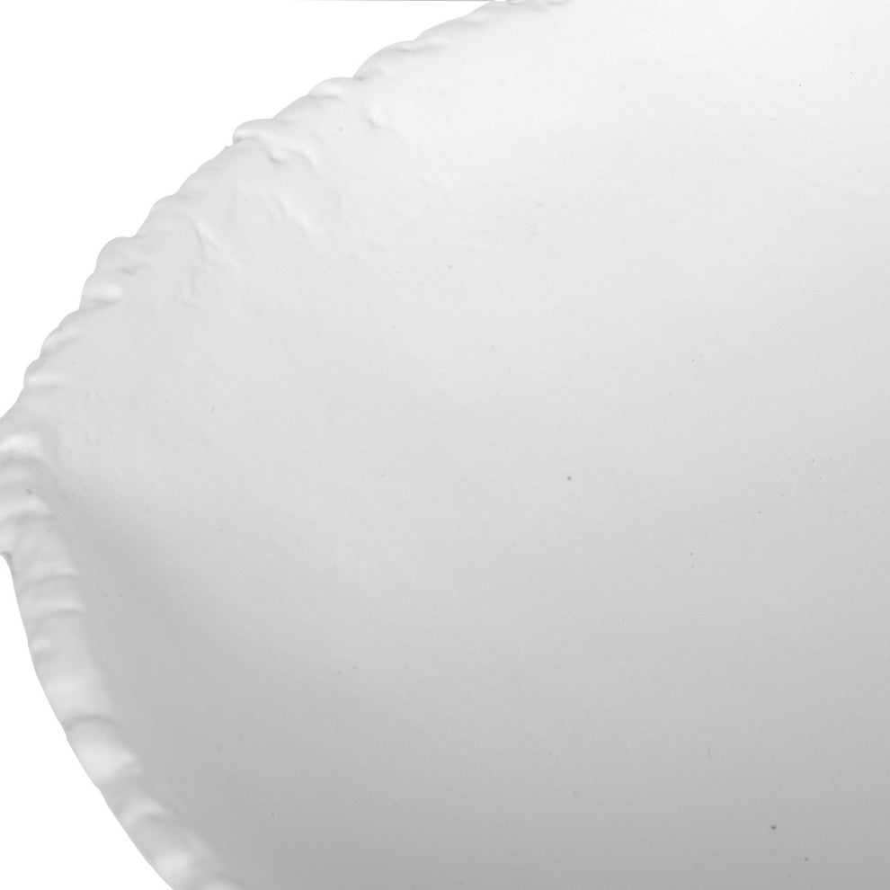 Uttermost 04362 Lucky Coins Set of (4) 11" Tall Aluminum Mineral - Matte White