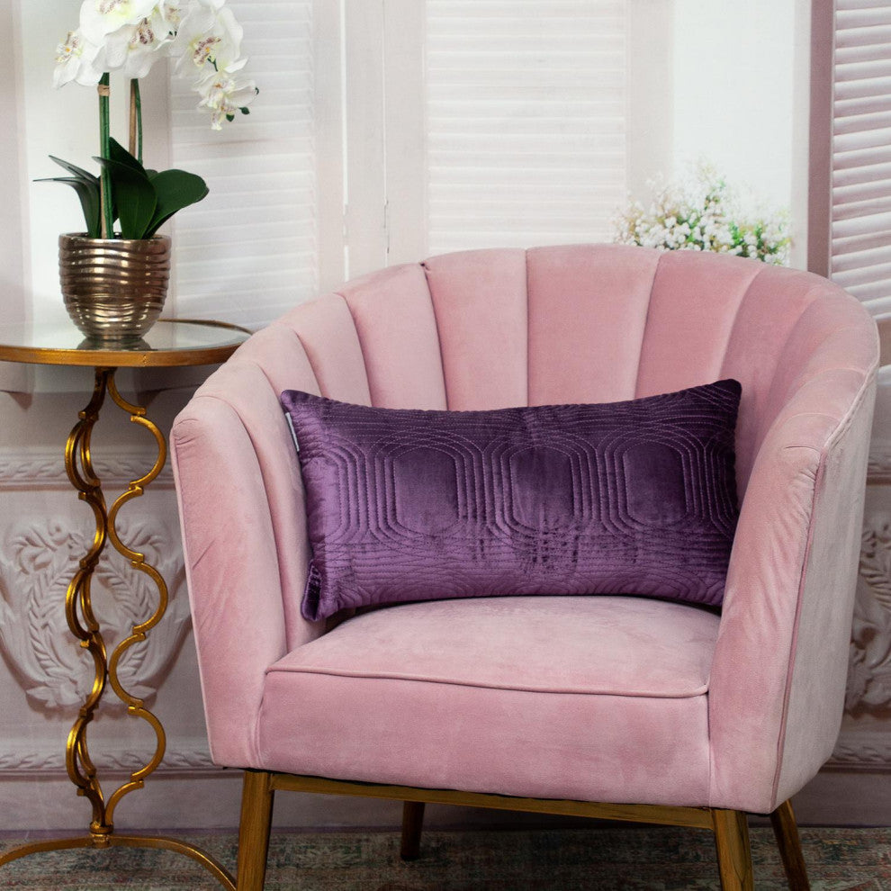 Parkland Collection Iphis Purple Throw Pillow, Rectangle