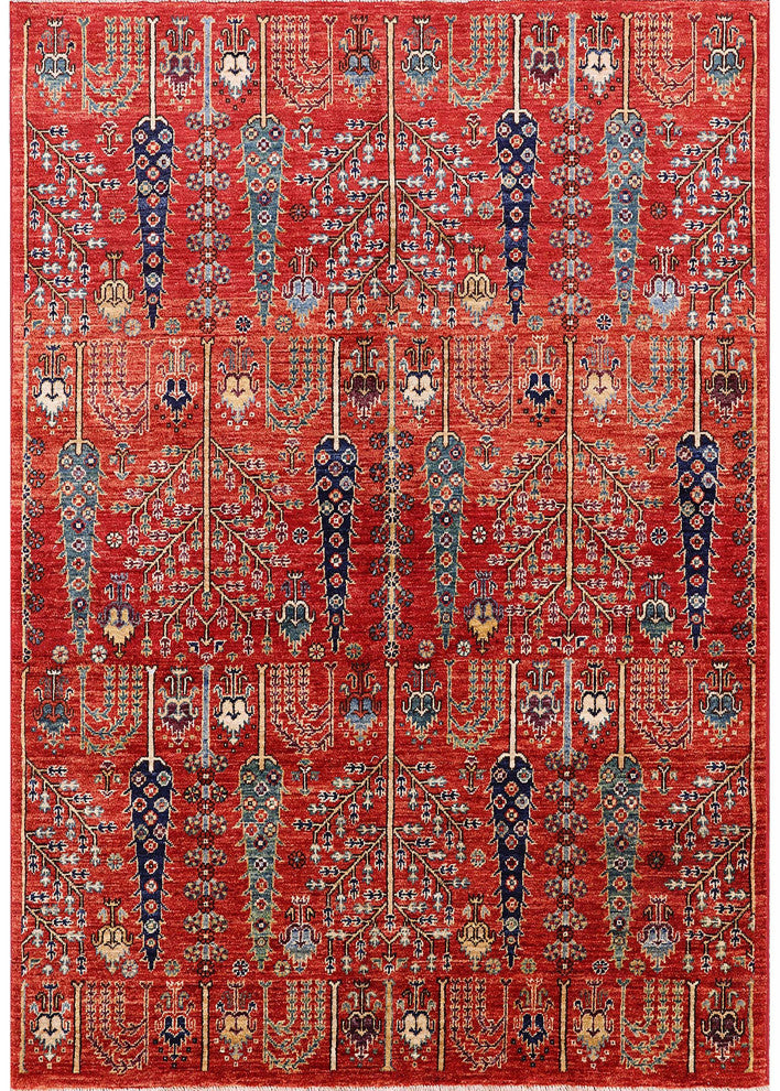 Ahgly Company Indoor Rectangle Mid-Century Modern Area Rugs, 7' x 9'