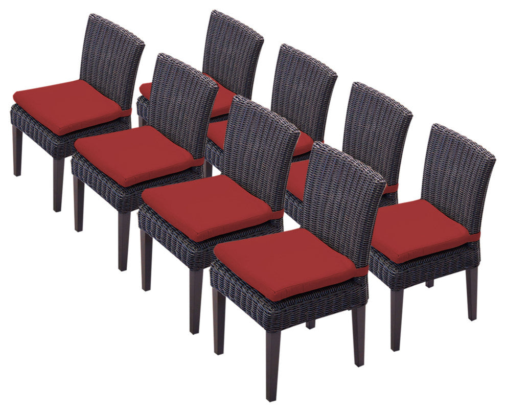 8 Venice Armless Dining Chairs