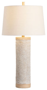 Sutcliffe 32" Table Lamp With Linen Drum Shade, Natural
