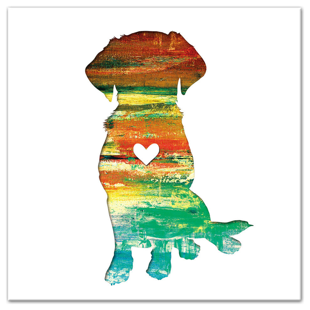 Designs Direct Creative Group Paint Silhouette Lab 24x24 Canvas Wall Art
