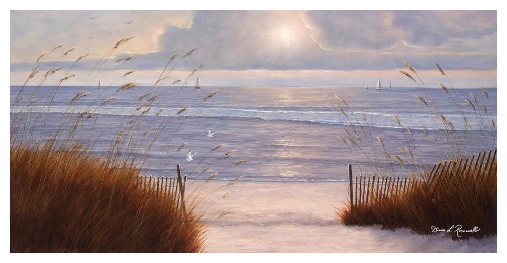 "Beach Peace" Digital Paper Print by Diane Romanello, 50"x26"