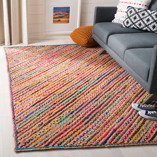 Safavieh Cape Cod Collection CAP311 Rug, Natural/Red, 4'x6'