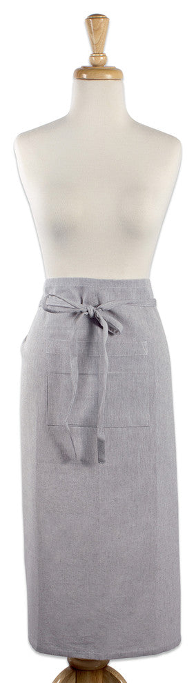 DII Gray Solid Chambray Bistro Apron