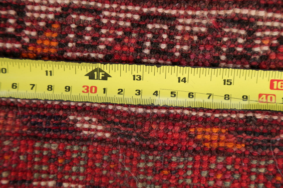Consigned, Vintage Oriental Hand-Knotted Traditional Persian Area Rug, Red, 4x7