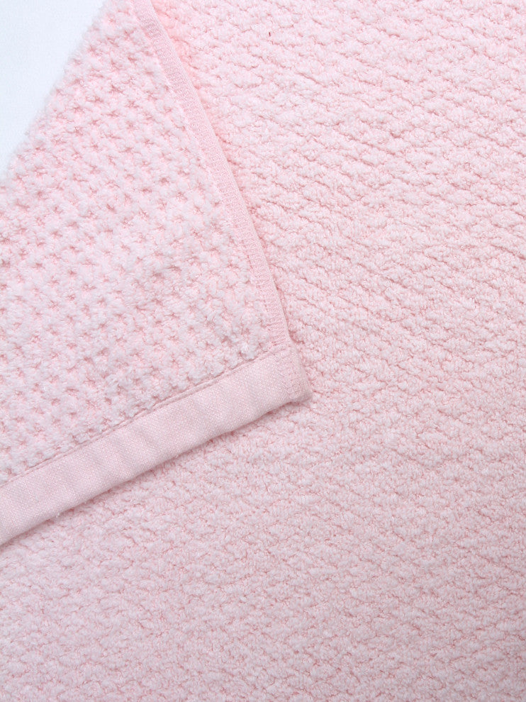 Everplush Diamond Jacquard Hand Towel Set, 4-Pack, Pale Pink