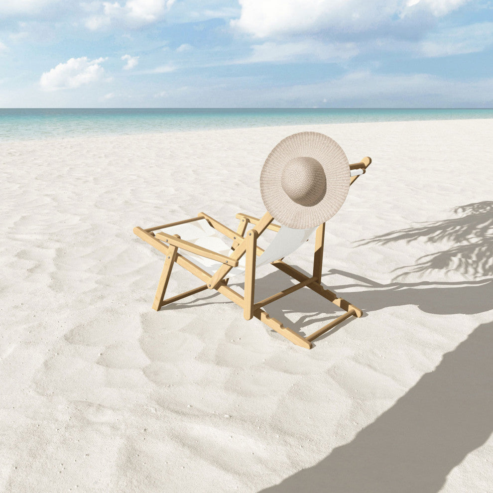 Colour Poems Abstract Shapes Neutral White Sling Chair
