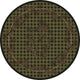 Wooded Pines, Green, 8' Round