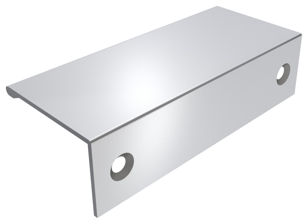 Amerock Edge Pull Collection Cabinet Edge Pull, Polished Chrome, 3" Center-to-Ce