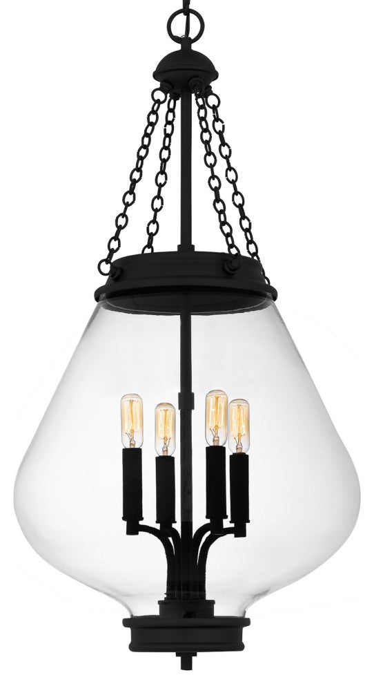 Quoizel QP6803 Wallace 4 Light 16"W Pendant - Matte Black