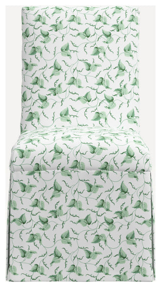 Red from Scalamandre Claremont Dining Chair, Ivy Scroll Sage