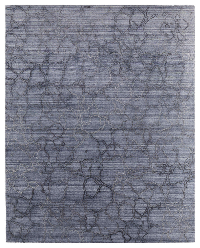 Archor R8892 Modern/Industrial/Casual Rug, Navy, 4'x6'