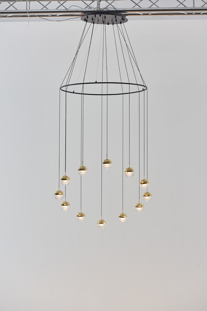 Dora Pendant 12 With Ring, Brass