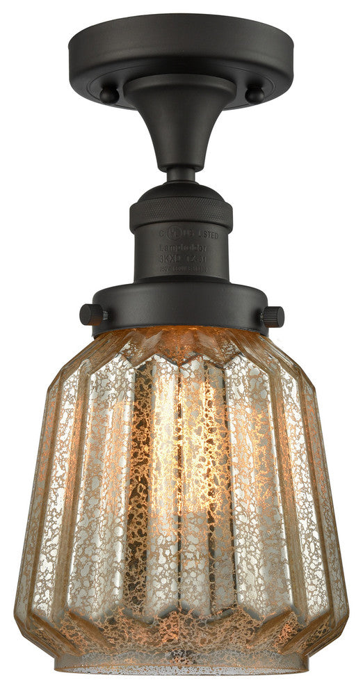 Innovations Lighting 517-1Ch-Ob-G146-Led 1 Light Dimmable Led Semi-Flush Mount