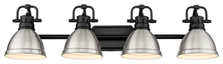 Golden Lighting 3602-BA4 PW Duncan 4 Light 34"W Vanity Light - Matte Black