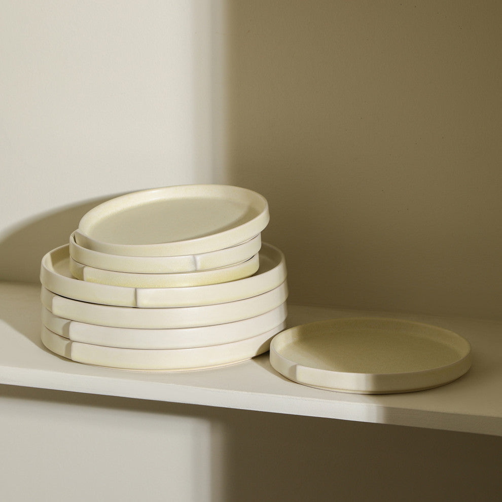 Stone Lain Bao Stoneware Dinner Plate Set of 4, Beige