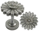 Bellis Medallion Drapery Holdback, Pewter