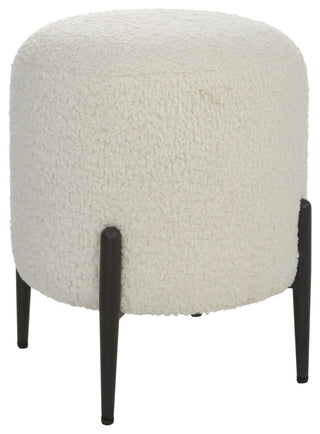 Uttermost 23715 Arles White Shearling Ottoman